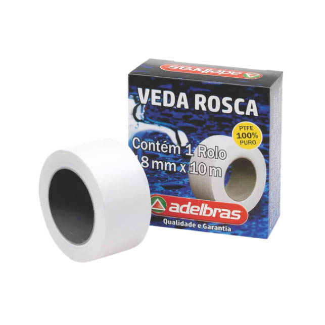 FITA VEDA ROSCA 18MMX10M ADELBRAS 1X10MT