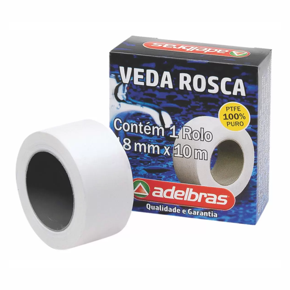 FITA VEDA ROSCA 18MMX10M ADELBRAS 1X10MT