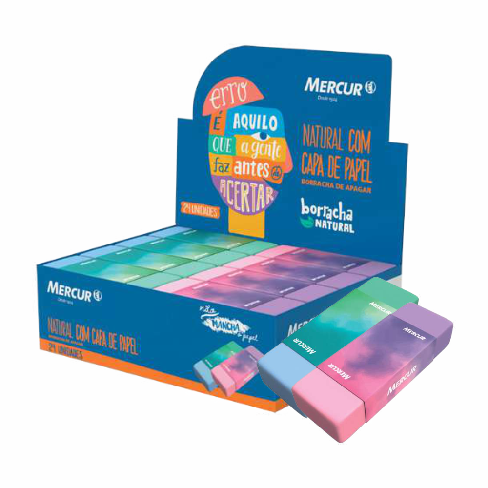 BORRACHA  NATURAL CAPA PAP MERCUR 1X24U 