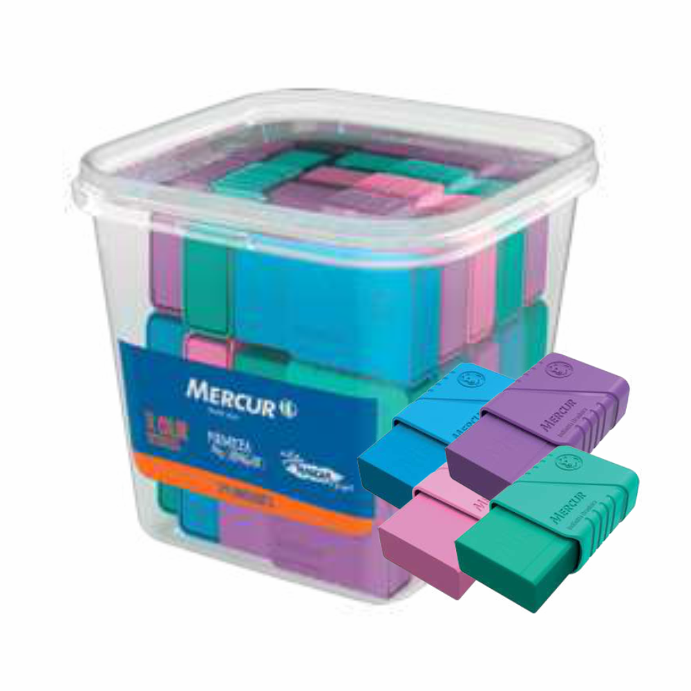 BORRACHA TR COLOR  POTE MERCUR 1X24UN 