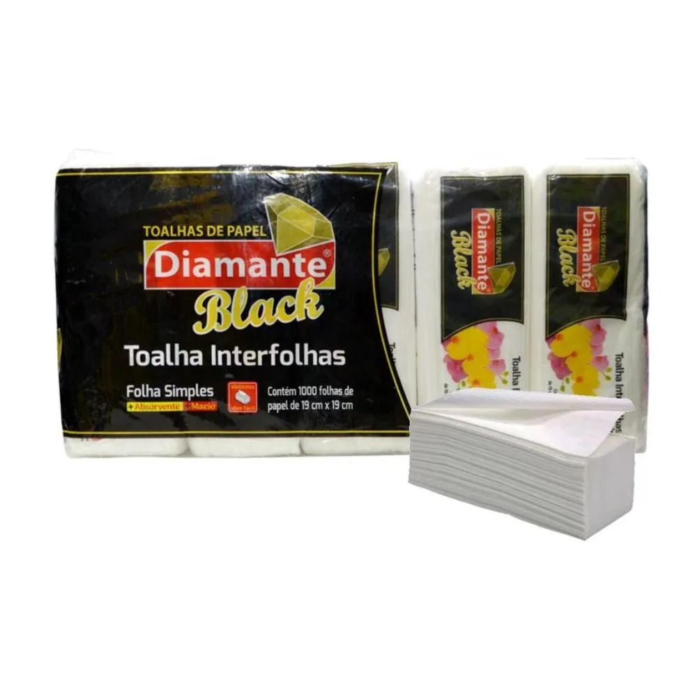 PAPEL TOALHA CELUL DIAM BLACK 5X200UN