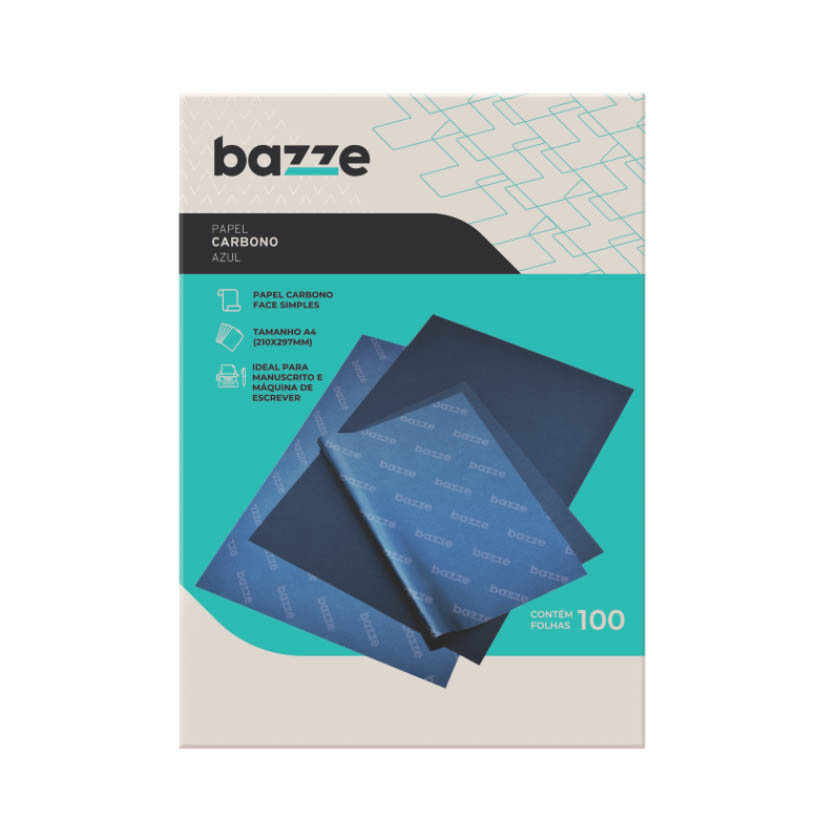 PAPEL CARBONO A4 AZ BAZZE 1X100FL