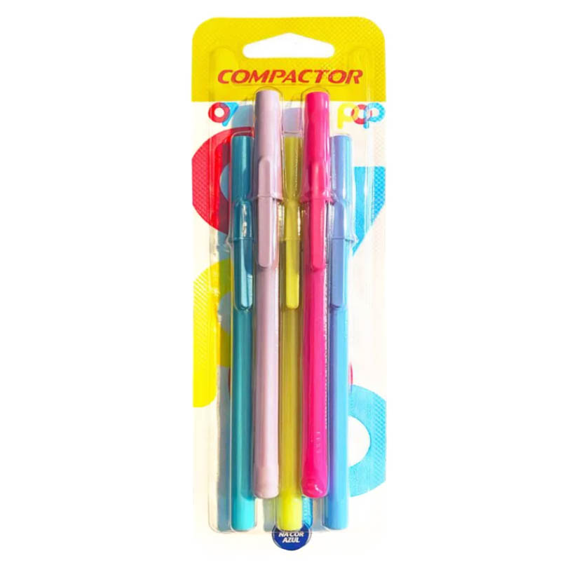 CANETA ESFER SORT POP 07 COMPACT 1X5UN