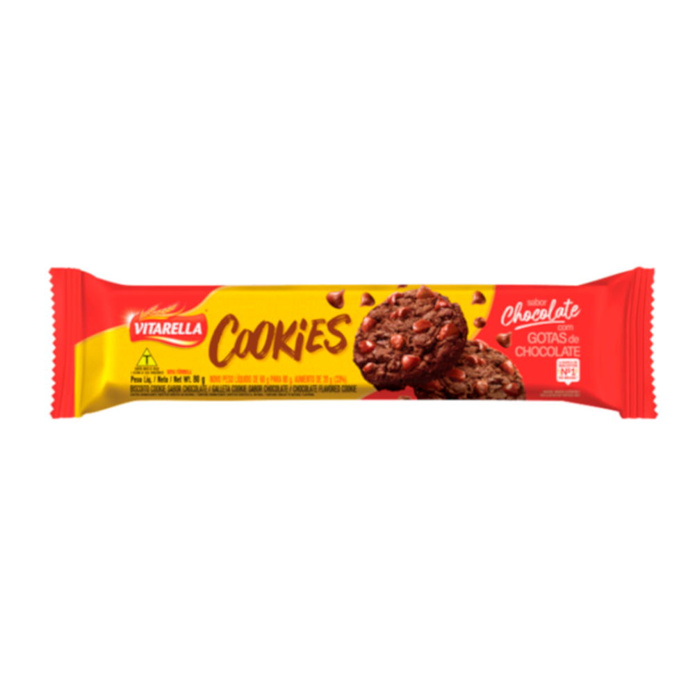 BISC COOKIES VITARELLA CHOC C CHOC 5X80G