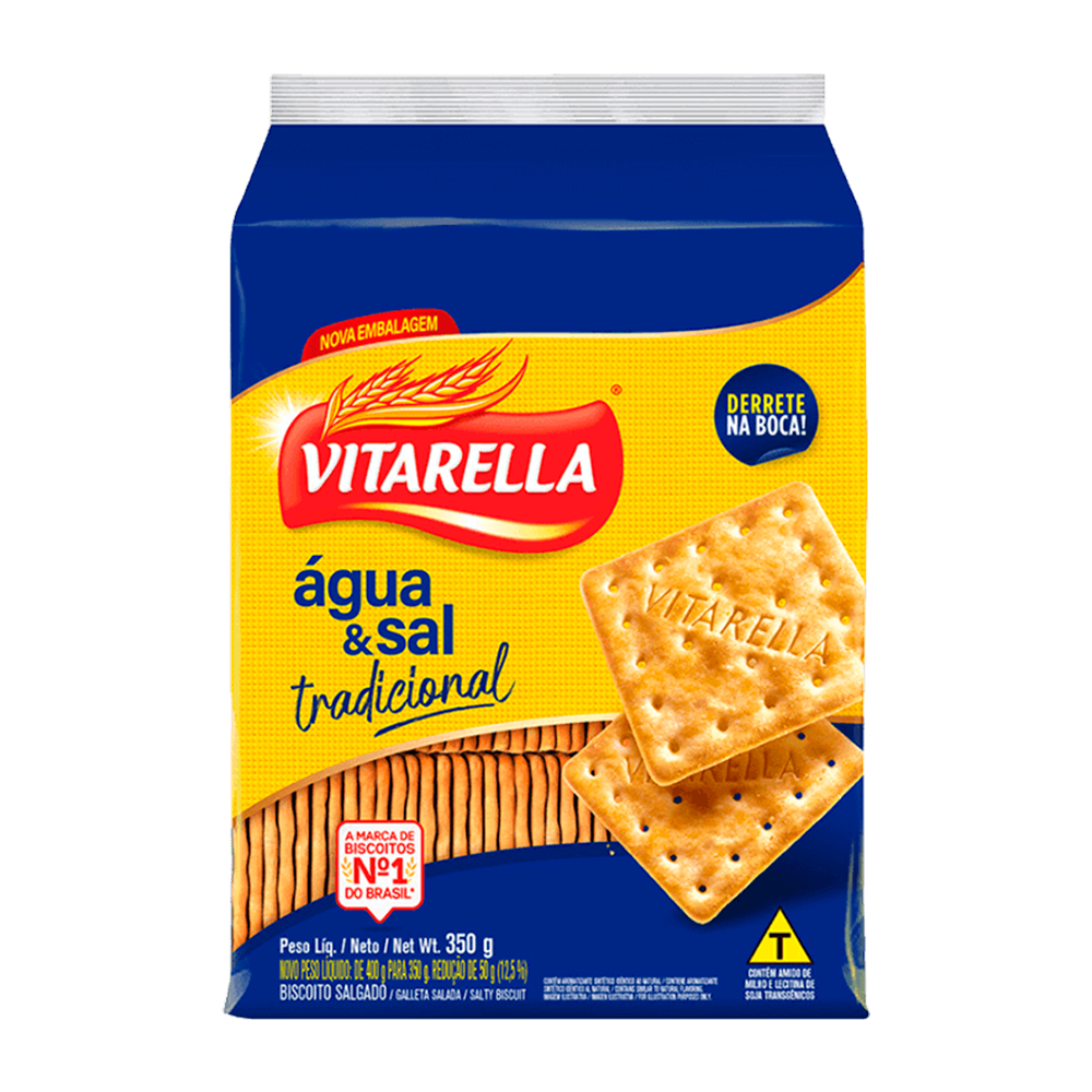 Bisc C BISC C CRACKER VITARELLA AGUA SAL 24X350 | Distribuidora S Pessoa