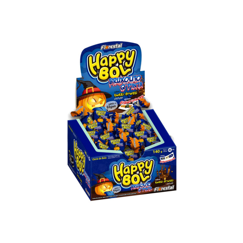 CHICLE HAPPY BOL BRUX Q P FLOREST 1X140G