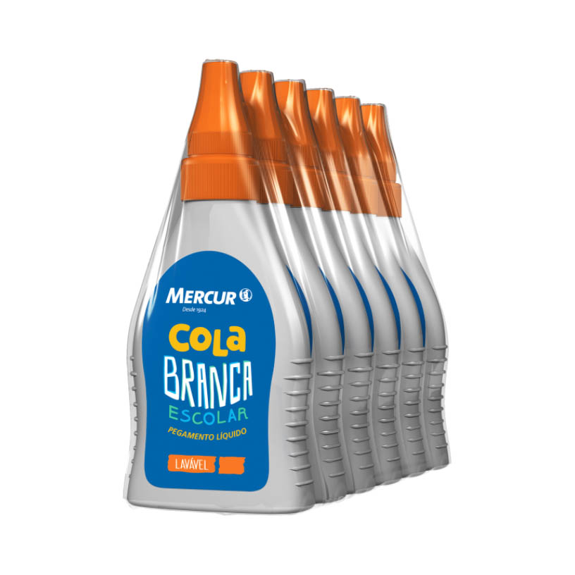 COLA BRANCA 90G MERCUR  6X90G