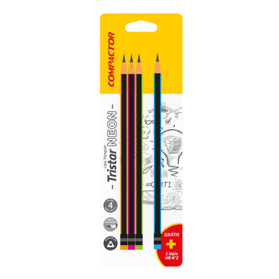 LAPIS TRIANG TRISTAR NEON HB2 COMP 1X4UN