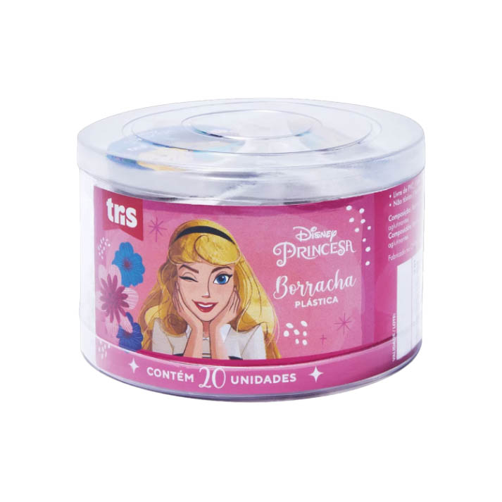 BORRACHA PLAST PRINCESA TRIS  1X20UN