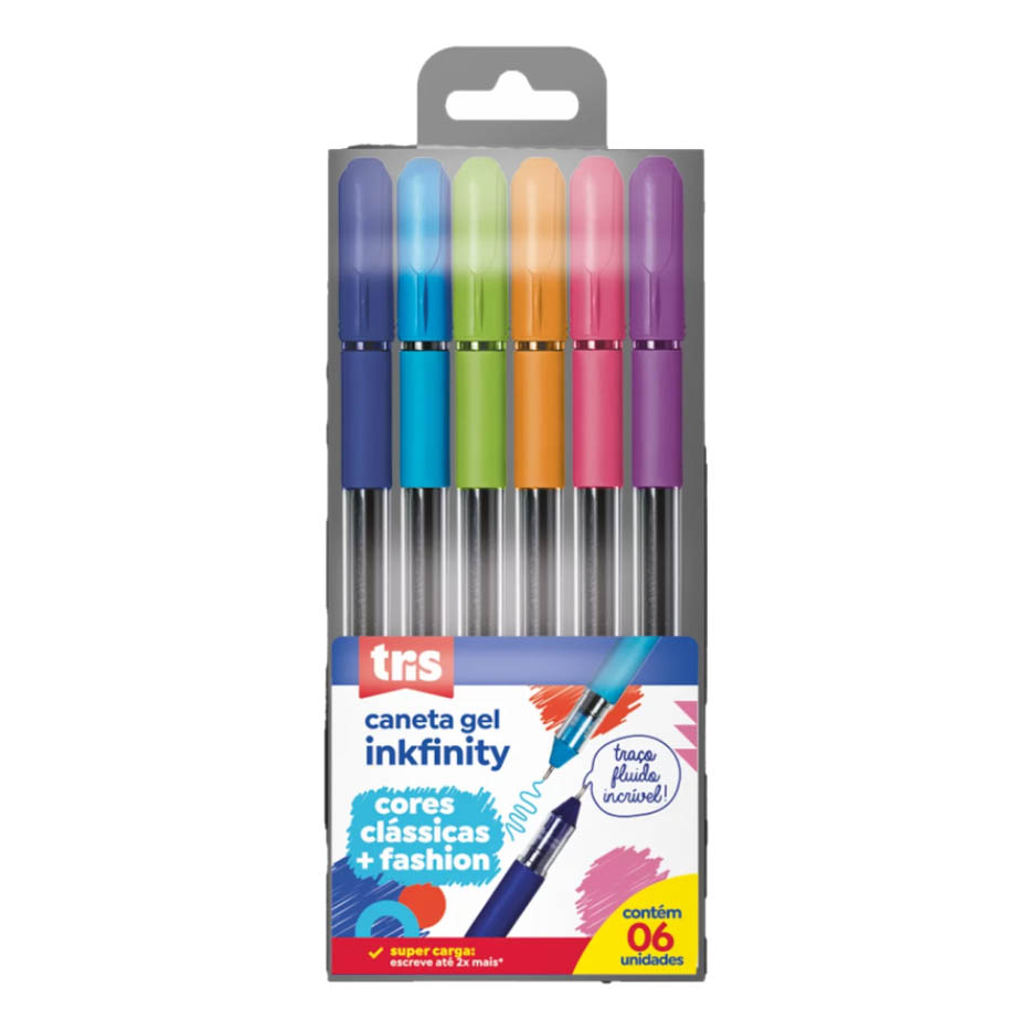 CANETA GEL SORT INKFINITY  TRIS 1X6UN