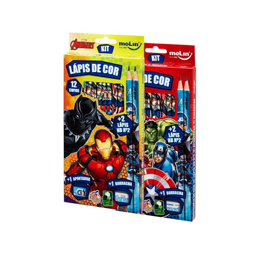 LAPIS DE COR G AVENGERS MOLIN 1X16UN
