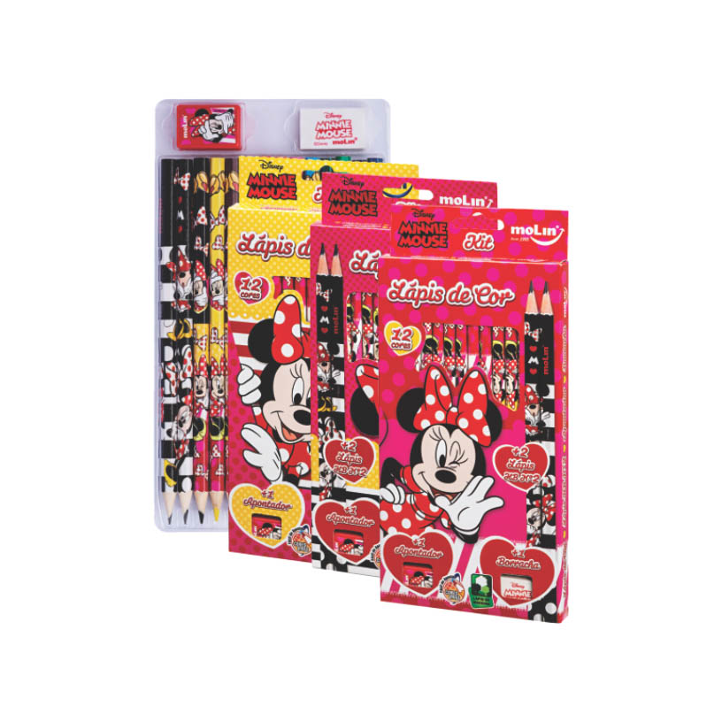 LAPIS DE COR G  MINNIE MOLIN 1X16UN