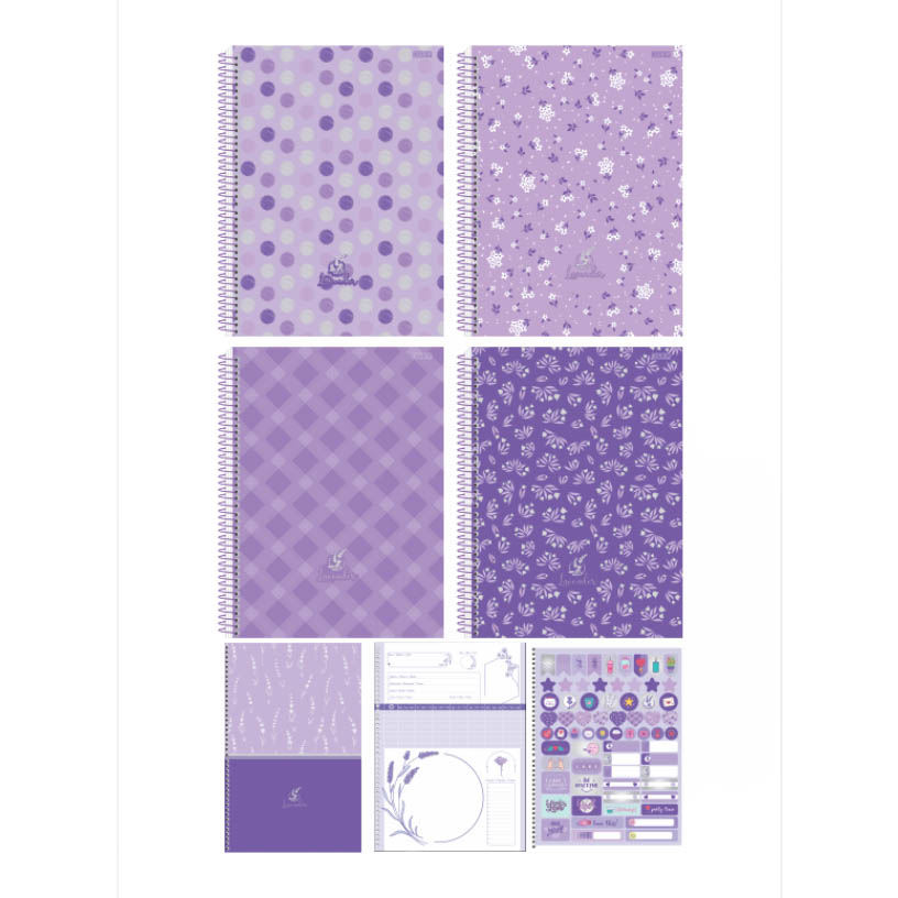 CADERNETA ESP C D LAVENDER SD 10X80F