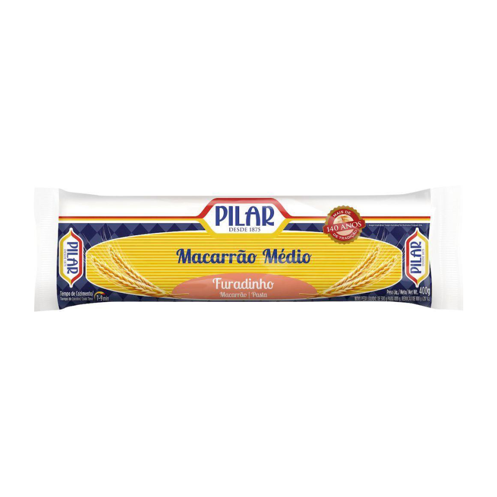 MACAR FURADINHO PILAR MEDIO 13X400G