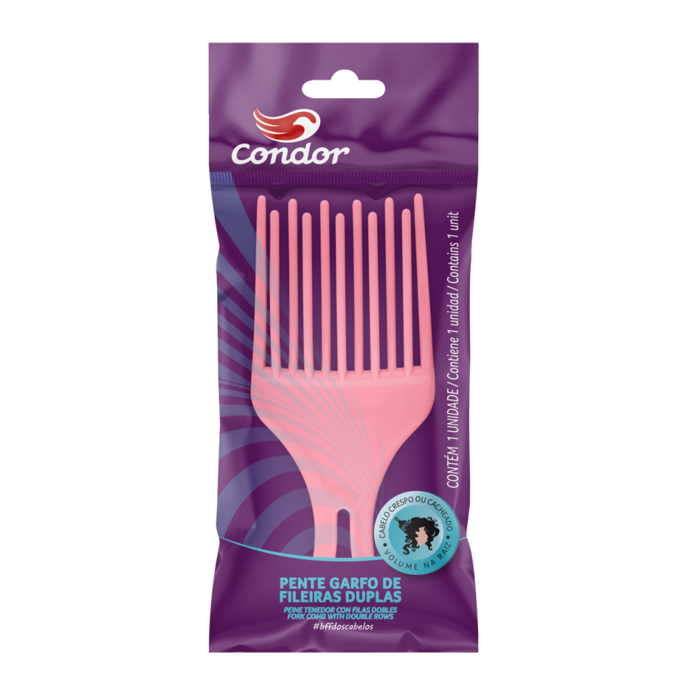 PENTE AFRO FILEIRAS DUPLAS CONDOR 9891