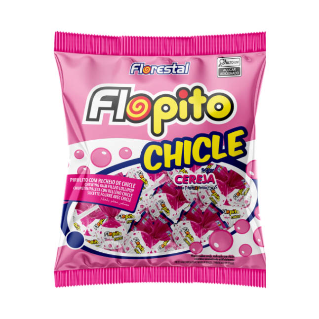 PIRUL  FLOPITO CHICLE CEREJA FLORE 500G