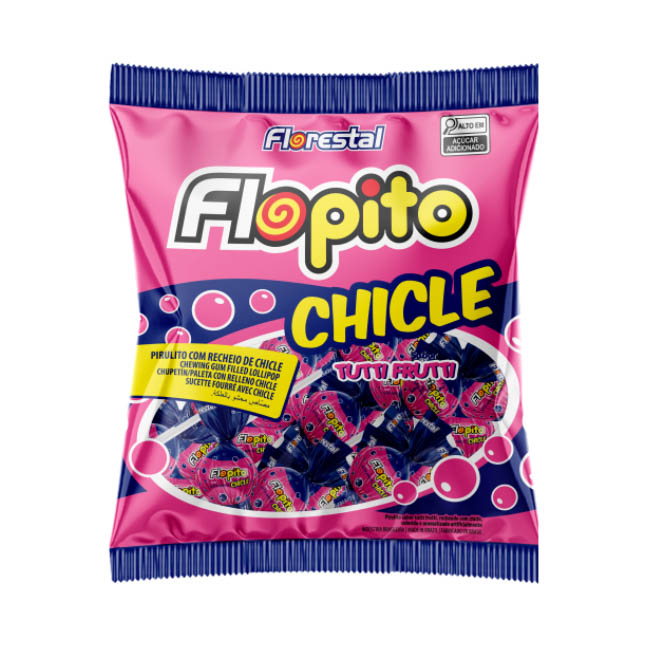 PIRUL  FLOPITO CHICLE T FRUTT FLORE 500G