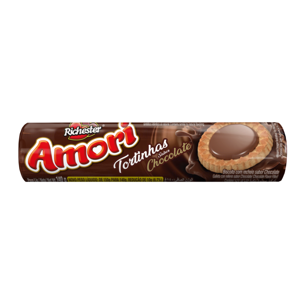 TORTINHA RICH  AMORI CHOCOLATE 10X140G