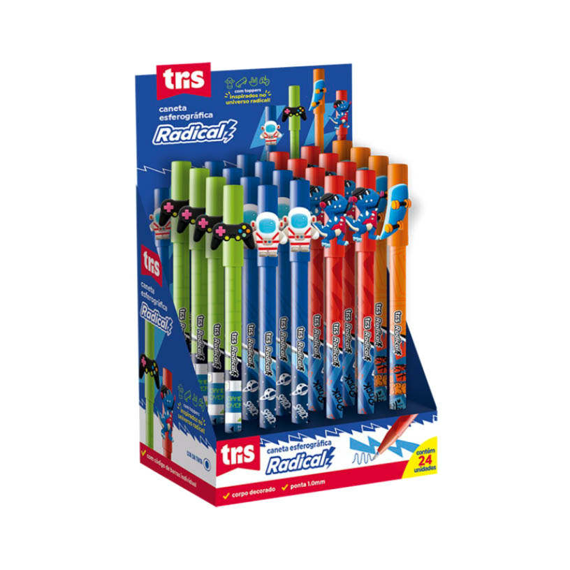 CANETA ESFER  RADICAL SORT TRIS 1X24UN