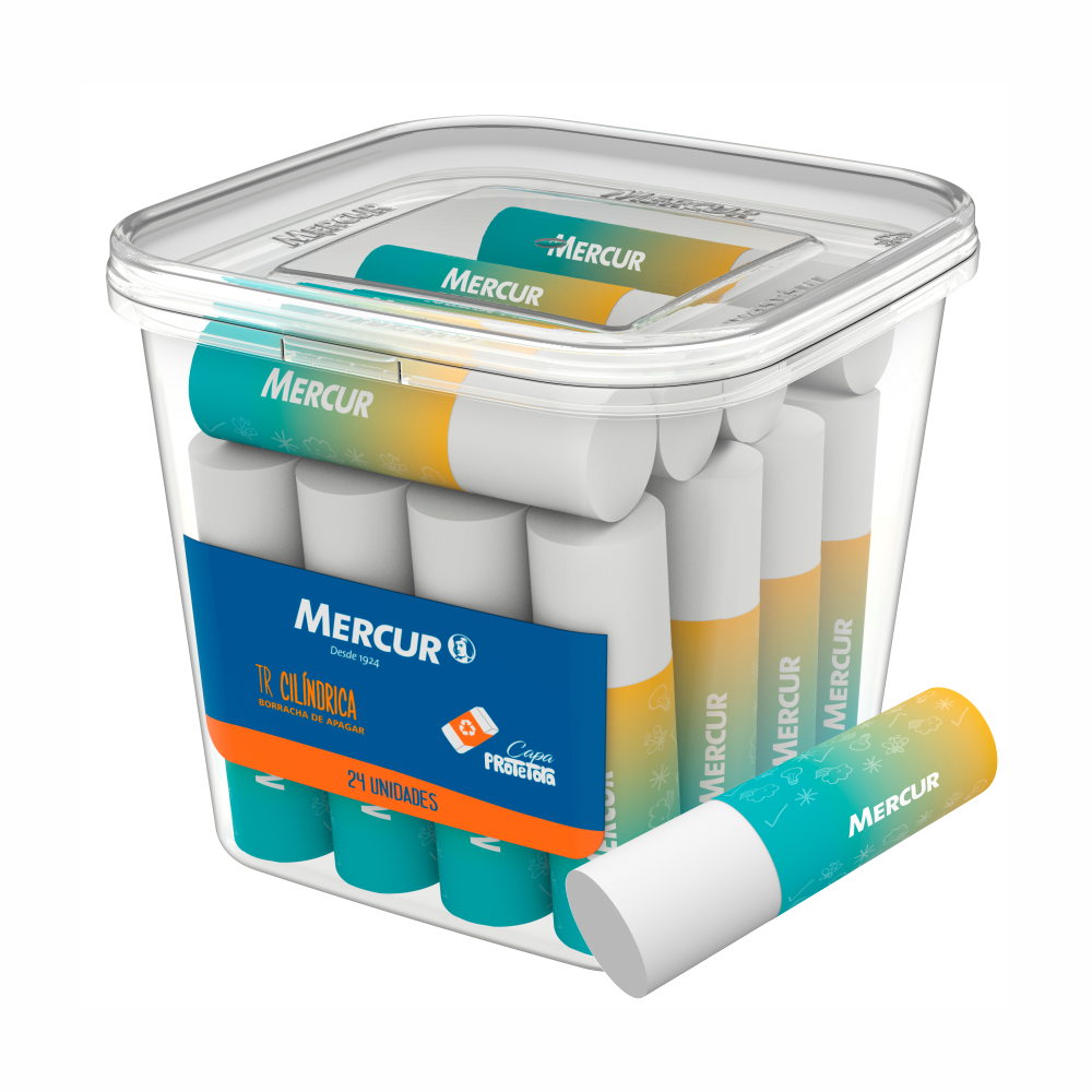 BORRACHA TR CILINDRICA MERCUR 1X24UN 