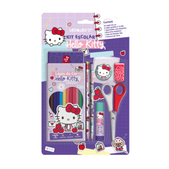 KIT ESCOLAR HELLO KITTY LEO E LEO 1X7UN