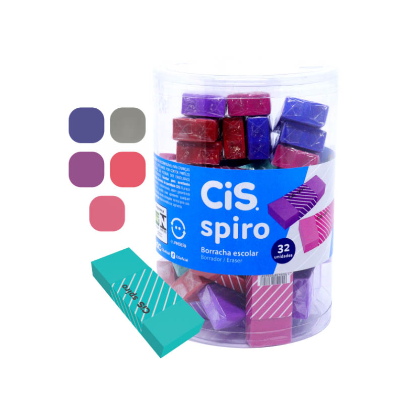 BORRACHA ESC SPIRO CIS 1X32UN