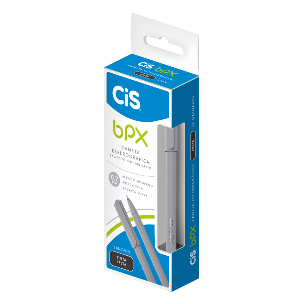 CANETA ESFER 07MM BPX  PT CIS 1X12UN