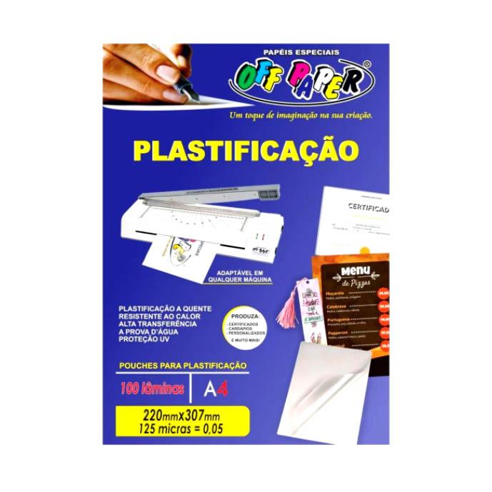 PLASTIFICACAO A4 220MMX307MM 1X100UN