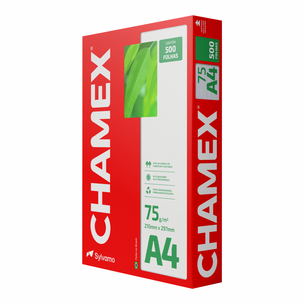 PAPEL OFICIO A4 BR CHAMEX 75GR(1X500FLS)