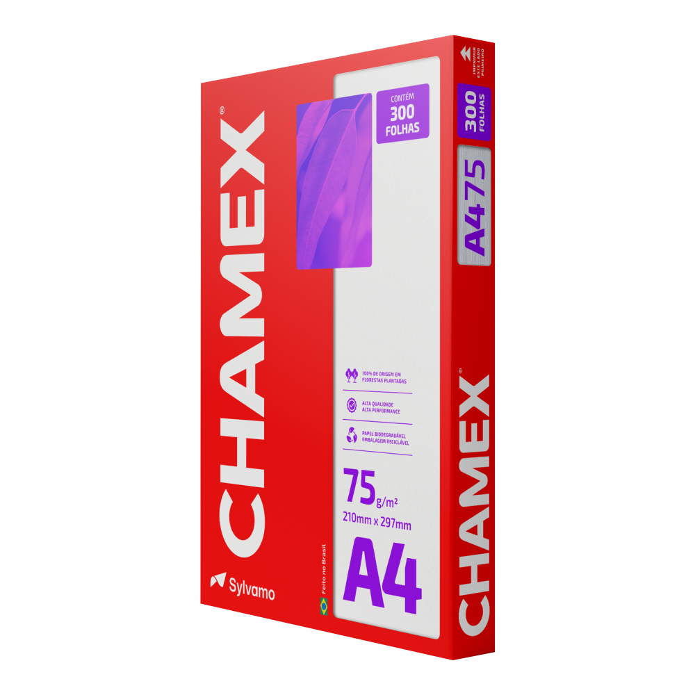PAPEL OFICIO A4 BR CHAMEX 75GR(1X300FLS)