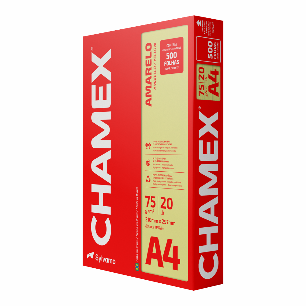 PAPEL OFICIO A4  CHAMEX 75G AM 1X500FL