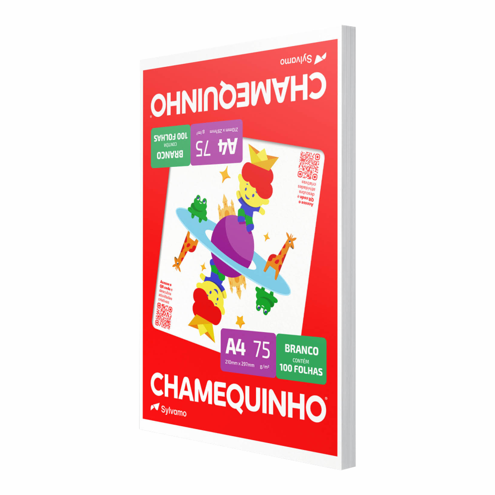 PAPEL OFICIO A4 CHAMEQUINHO  BR 1X100FLS