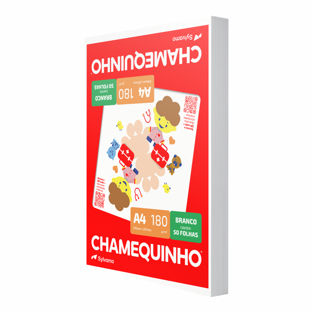 PAPEL OFICIO A4 BR CHAMEX 180GR(1X50FLS
