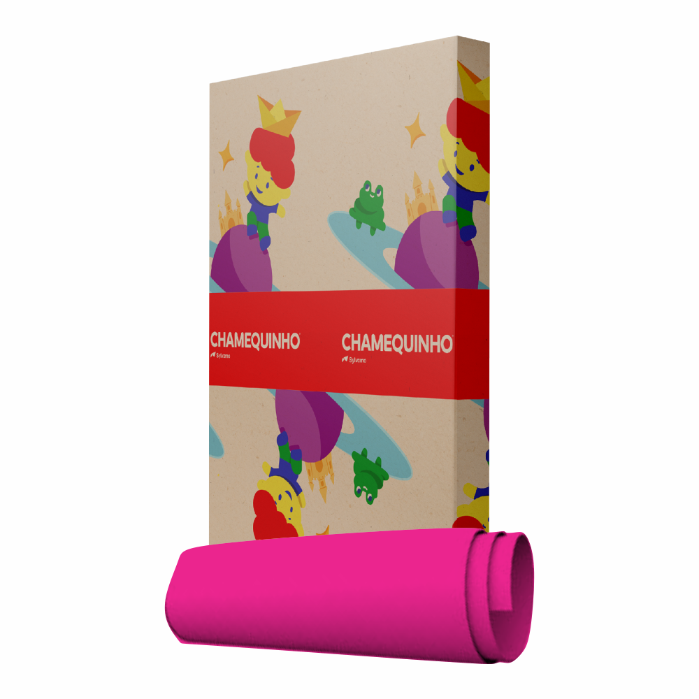 CARTOLINA ROSA CHAMEX 120G (1X100FLS)