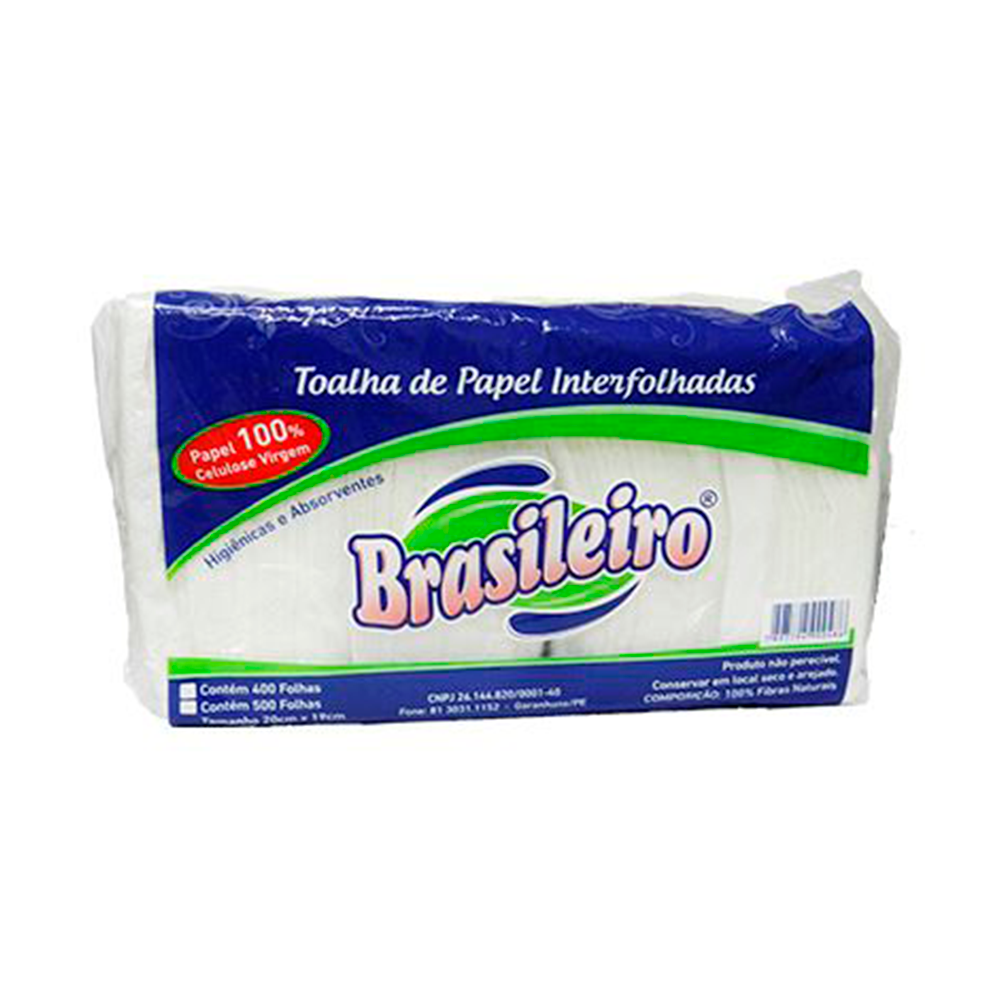 PAPEL TOALHA BR 19CMX19CM BRASIL 1X500F 