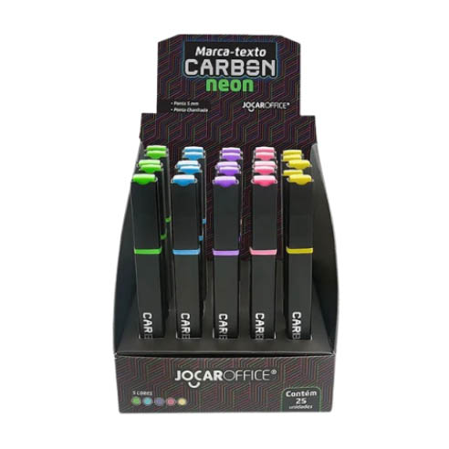 MARCA TEXTO CARBON NEON JOCAR 1X25UN