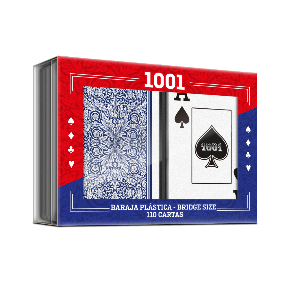 BARALHO 1001 ESTOJO COM 2 BARALHOS 