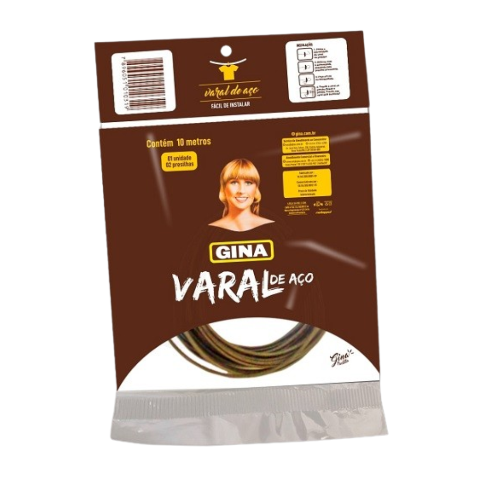 CORDA VARAL ACO GINA 1X10M