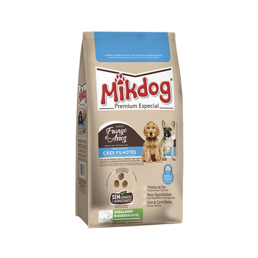 RACAO MIKDOG PREM ESP FILHOTES 1X1KG