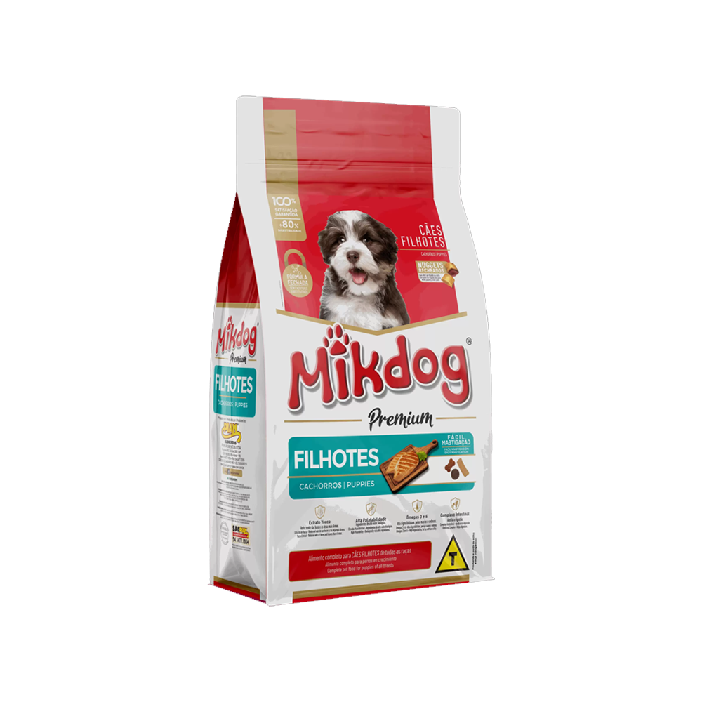 RACAO MIKDOG NUGGETS FILHOTE  28 1X1KG