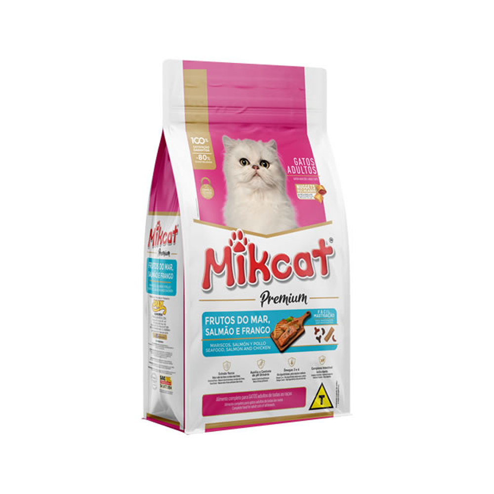 RACAO MIKCAT NUGG FRUTOS DO MAR 30 1X1KG