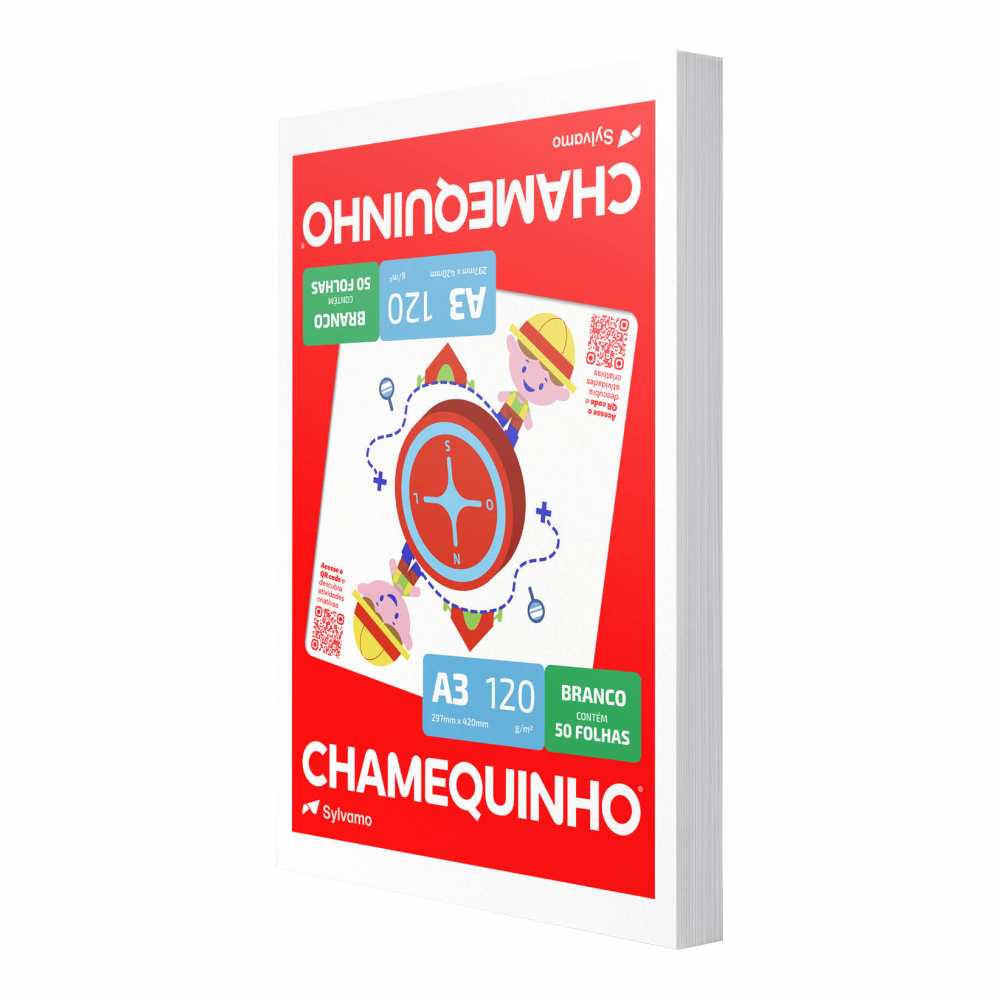 PAPEL OFICIO A3 CHAMEQUINHO BR 120G 50FL