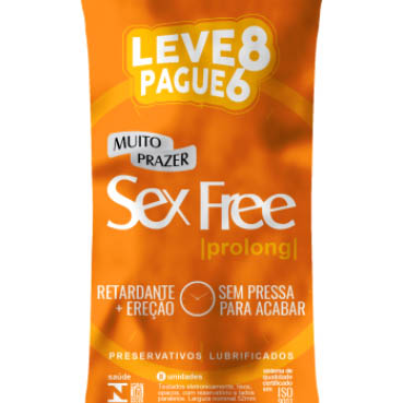 PRESERVATIVO MASC. PROLONG LEVE 8 PAG6