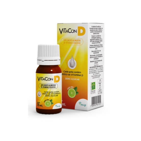 VITACON D 200UI SABOR LIMAO GOTAS 20ML