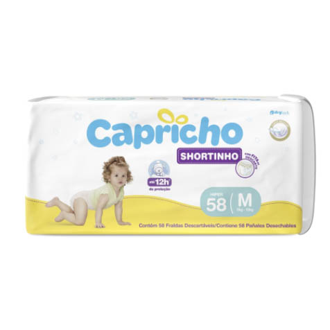 FRALDA CAPRICHO SHORT HIPER M 1X58UN