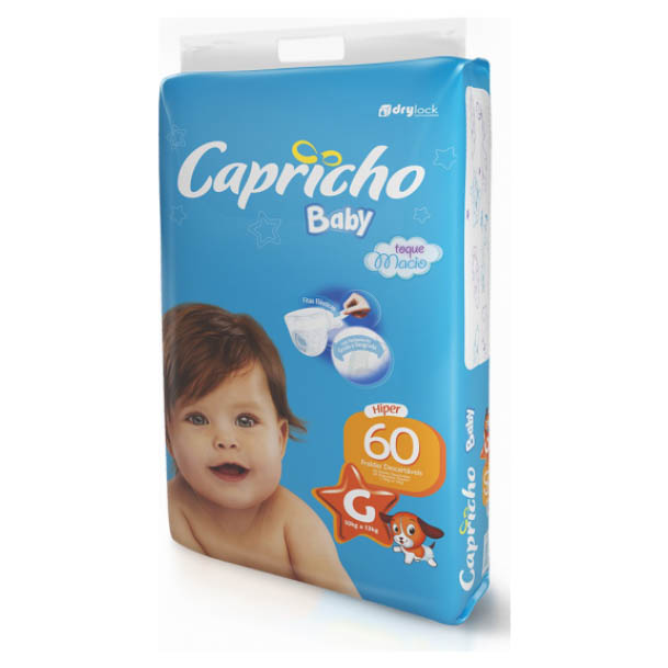 FRALDA CAPRICHO BABY HIPER G 6X60