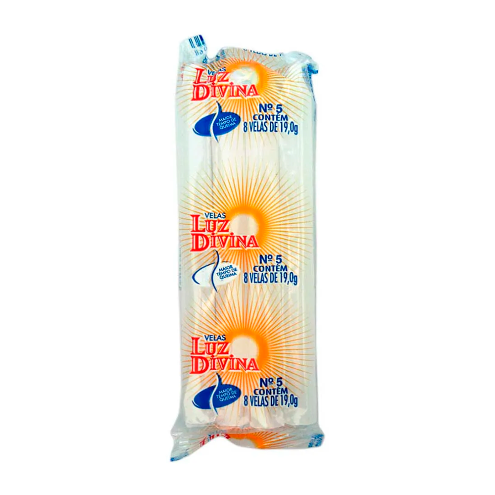 VELA LUZ DIVINA BRANCA 250G 1X12UN