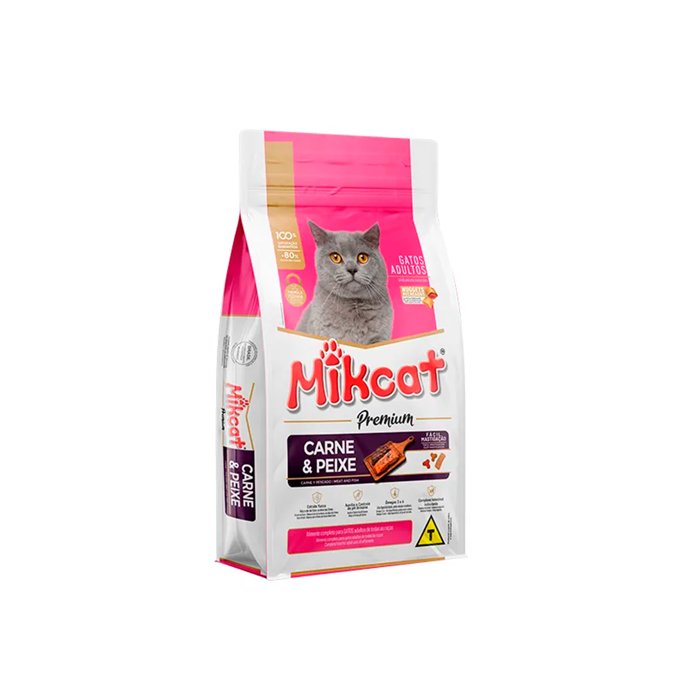 RACAO MIK CAT CARNE E PEIXE 1X20KG