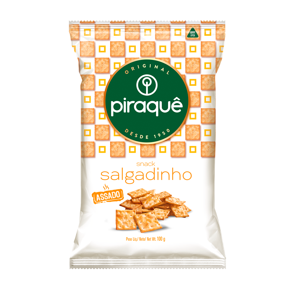 BISC SALGADINHO PIRAQUE TRAD 1X100G