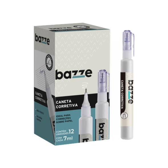 CANETA CORRETIVA 7ML PONT MET BAZZE12UN